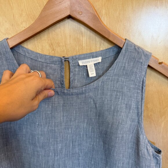 Eileen Fisher - Linen A-Line Dress - Picture 2 of 5